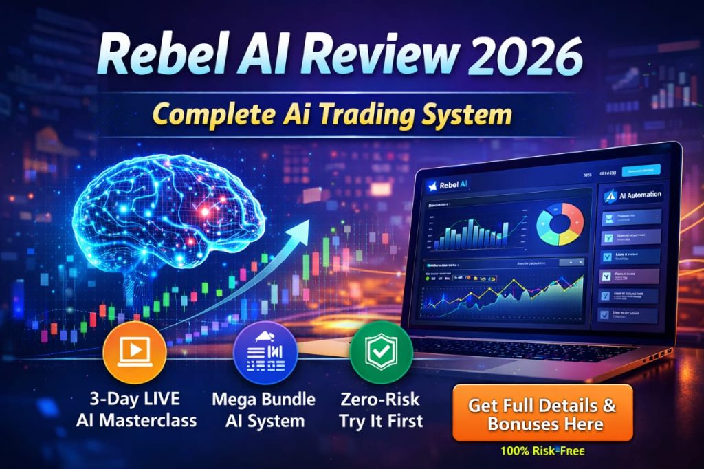 Rebel AI Review 2026 complete AI trading System with live masterclass and mega bundle.